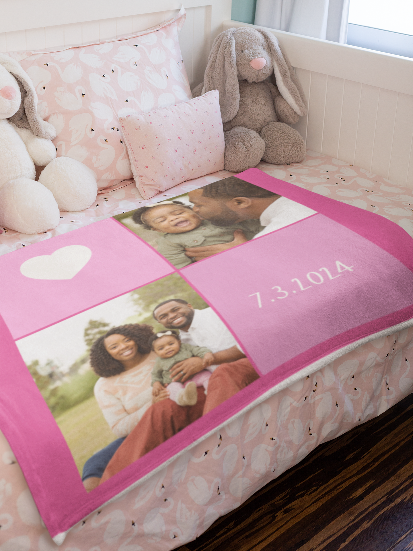 Custom Baby Photo Blanket B04