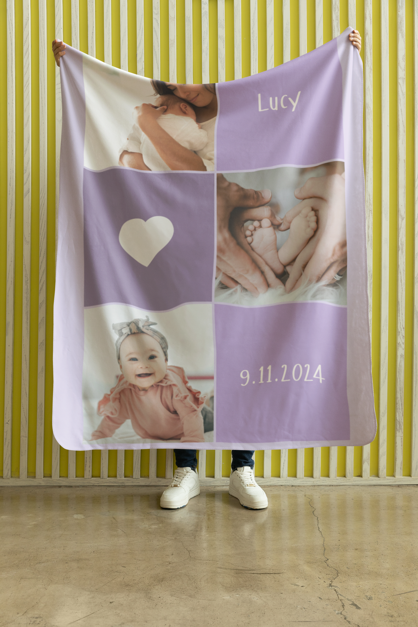Custom Baby Photo Blanket B04