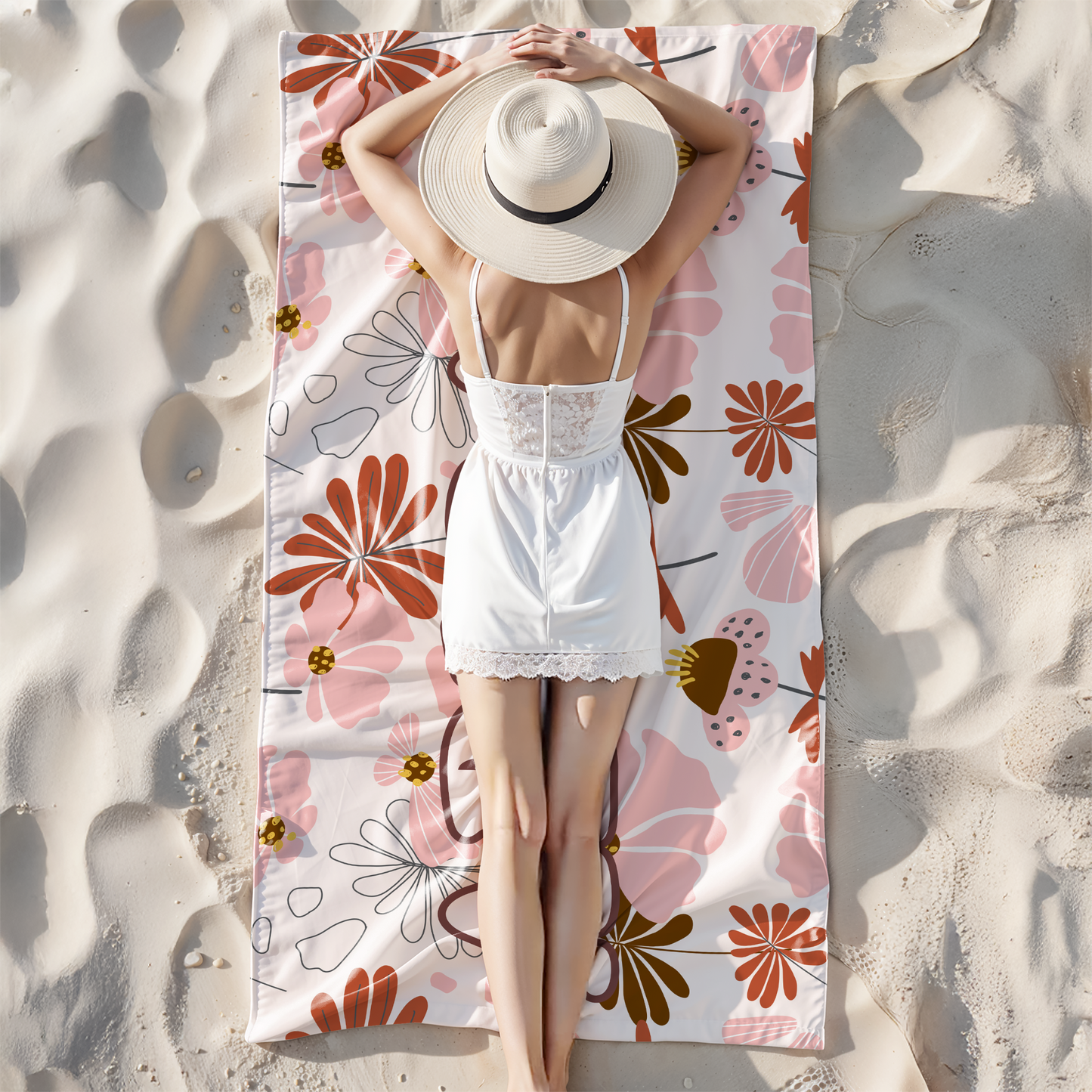 Sweet Botanica Custom Name Towel T07