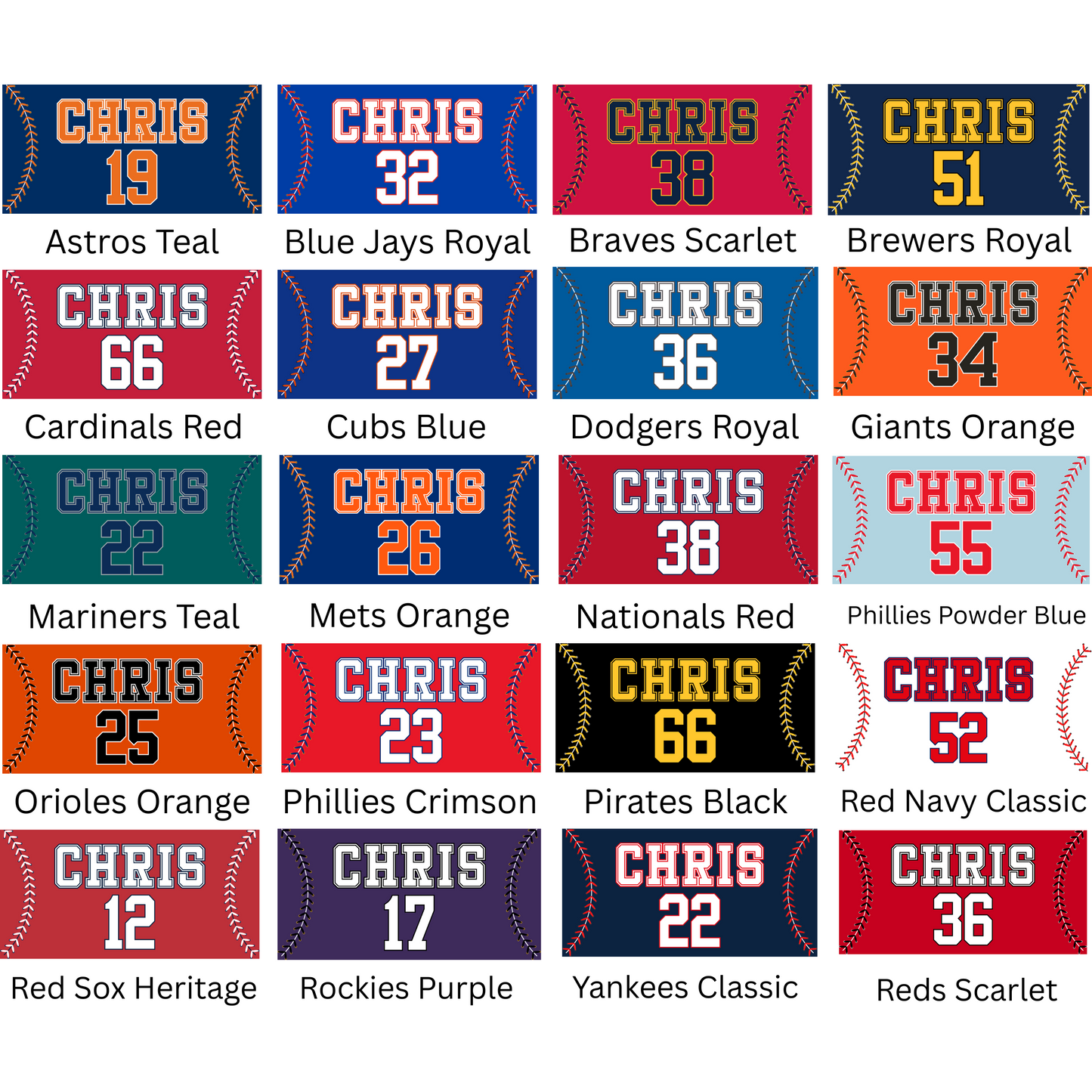 Double Play Custom Name Towels T23