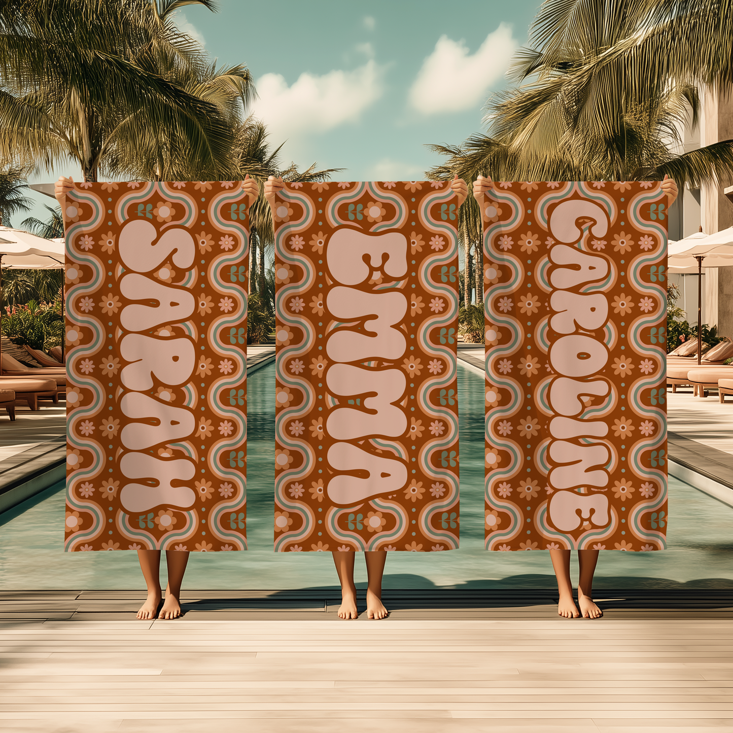 Rust Revival Custom Name Towel T08