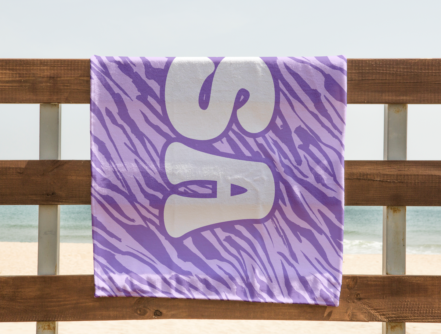 Lilac Jungle Custom Name Towel T18