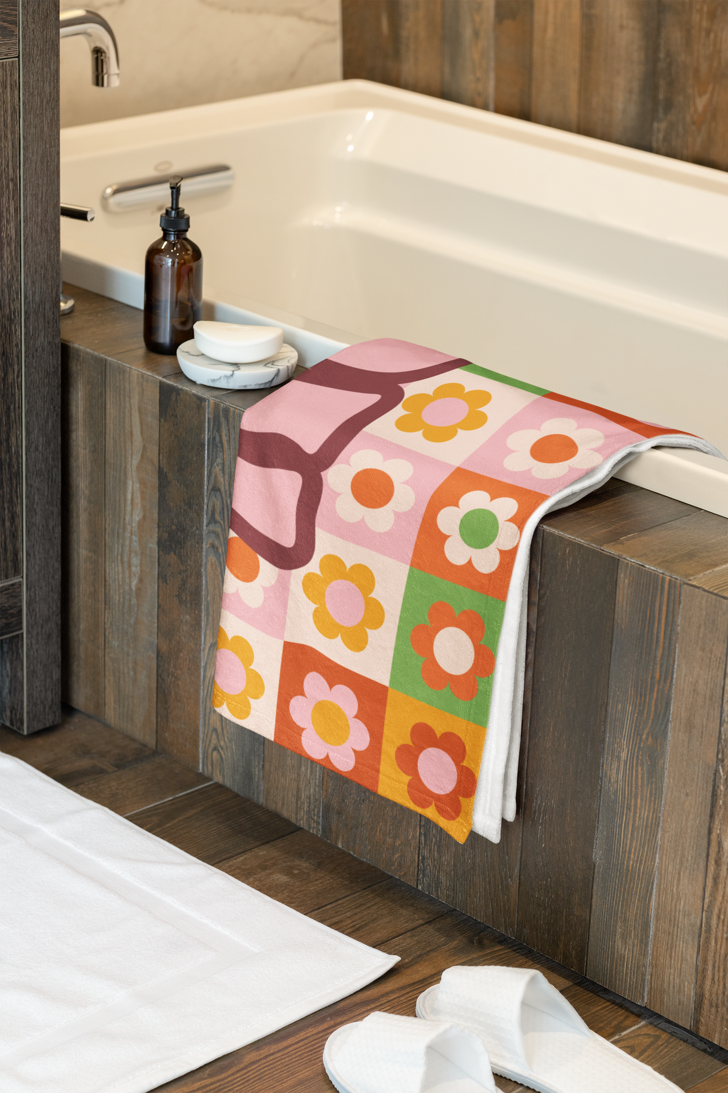 Daisy Vibes Custom Name Towel T15