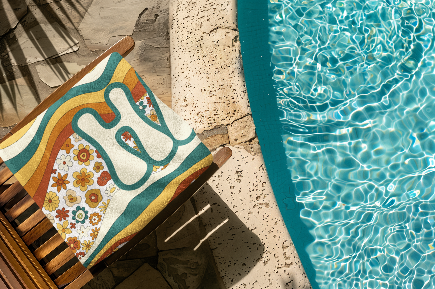 Groovy Garden – Personalized Beach Towel T04